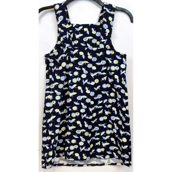 2003 Gymboree Vacation Time Umbrella Dress sz 9 A-line Navy Blue Spring Showers - Picture 4 of 6
